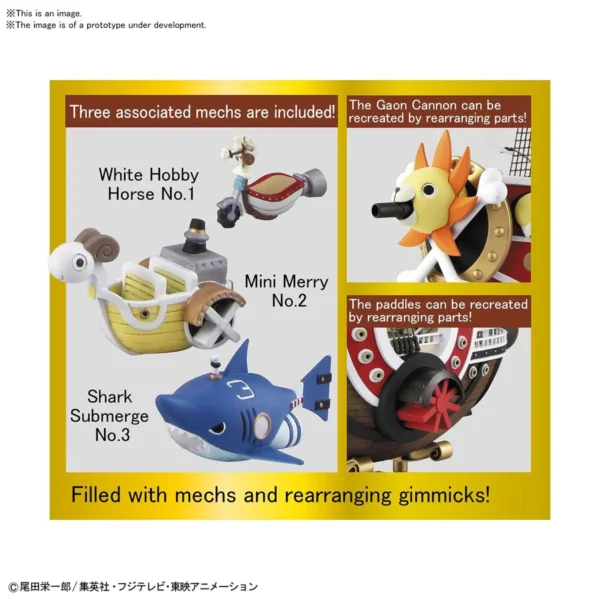 Bandai Hobby One Piece Thousand Sunny (Land of Wano Ver.), Bandai Spirits Sailing Ship Collection - Image 11