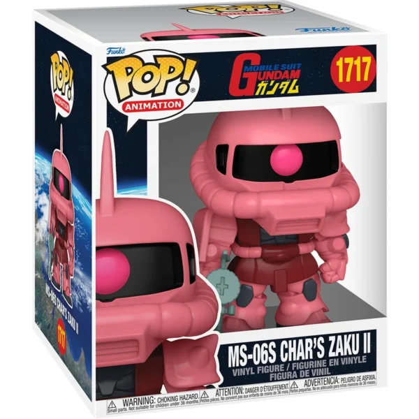 Funko POP! Super. Mobile Suit Gundam MS-06S Char’s Zaku II 6.8-in Vinyl Figure - Image 2