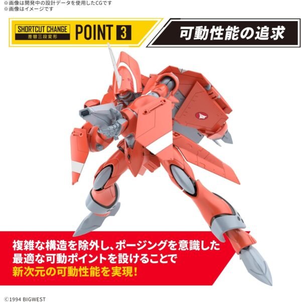 HG 1/100 Model Kit Macross 7 - #06 VF-22S Sturmvögel II Milia Farina Jenius Use - Image 7