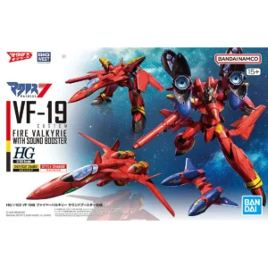 HG VF-19 Custom Fire Valkyrie with Sound Booster 1/100 Scale High Grade Model Kit - A Plus Gundam