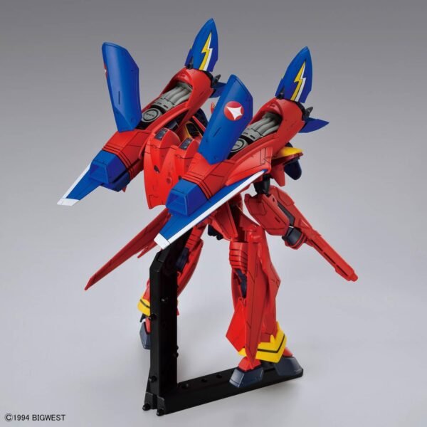 HG VF-19 Custom Fire Valkyrie with Sound Booster "Macross 7" Bandai Hobby HG 1/100 Scale Kit - Image 4