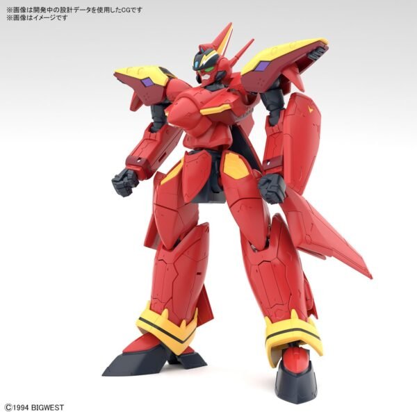 HG VF-19 Custom Fire Valkyrie with Sound Booster "Macross 7" Bandai Hobby HG 1/100 Scale Kit - Image 3