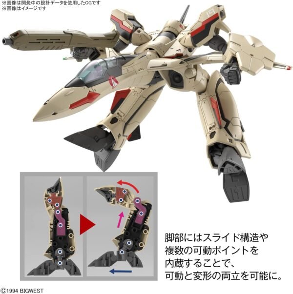 HG YF-19 Macross Plus Bandai Hobby 1/100 Scale - Image 11