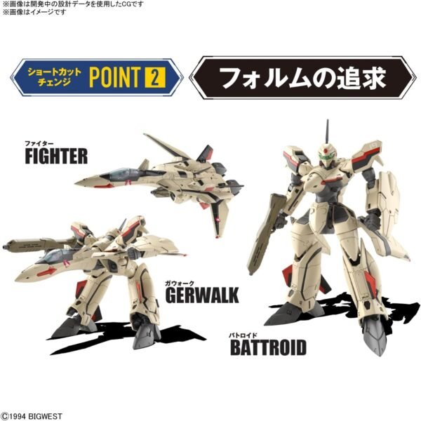 HG YF-19 Macross Plus Bandai Hobby 1/100 Scale - Image 14