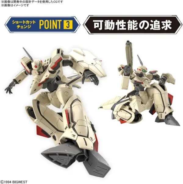 HG YF-19 Macross Plus Bandai Hobby 1/100 Scale - Image 13