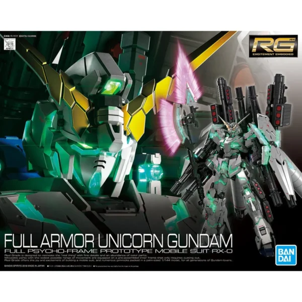 RG Full Armor Unicorn Gundam 1/144 Scale Real Grade Model Kit - A Plus Gundam