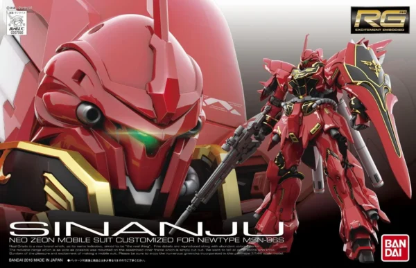 RG 1/144 MSN-06S Sinanju Gundam UC