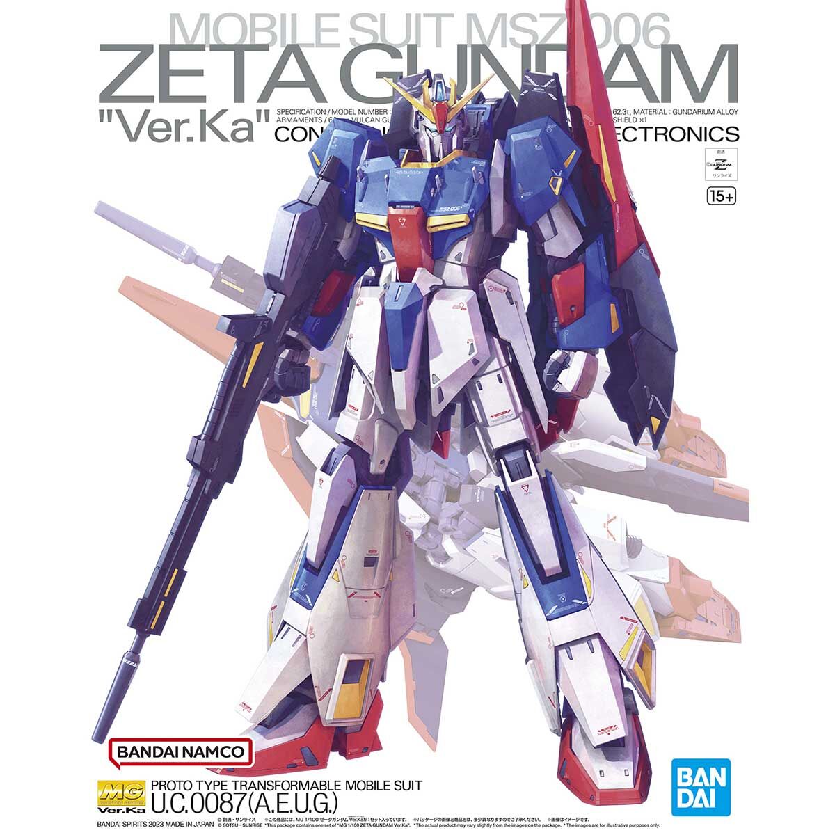 MG Zeta Gundam Ver. Ka 1/100 Scale Master Grade Hajime Katoki Edition - A Plus Gundam