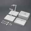 ACTION BASE 7 & OPTION BOX [WHITE] Display Stand - A Plus Gundam