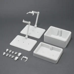 ACTION BASE 7 & OPTION BOX [WHITE] Display Stand - A Plus Gundam
